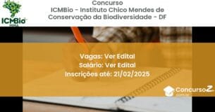 Concurso Público 1205 icmbio instituto chico mendes de conservacao da biodiversidade df ver edital junho 2025