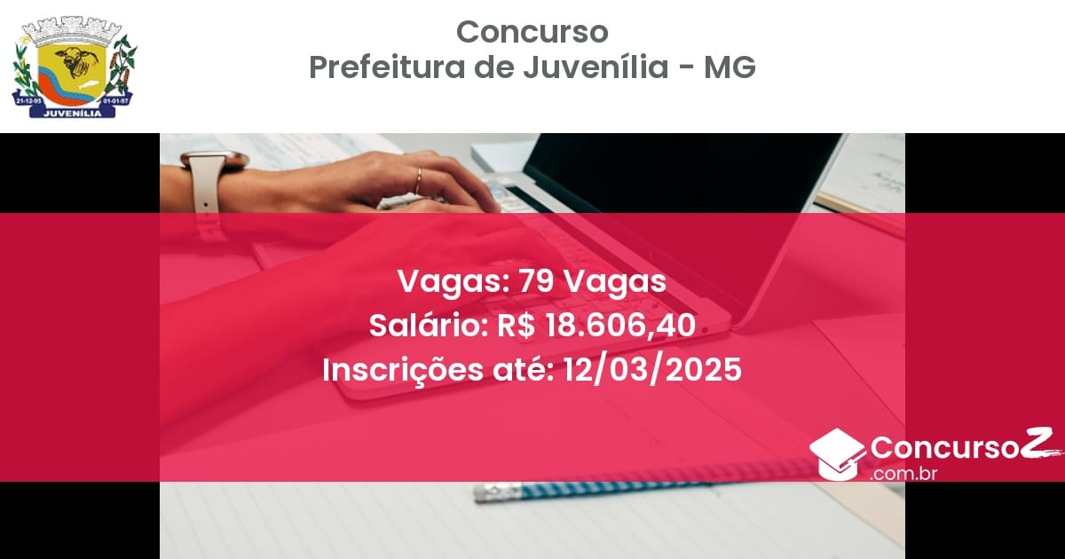 Concurso Público 122 prefeitura de juvenilia mg 79 vagas julho 2025