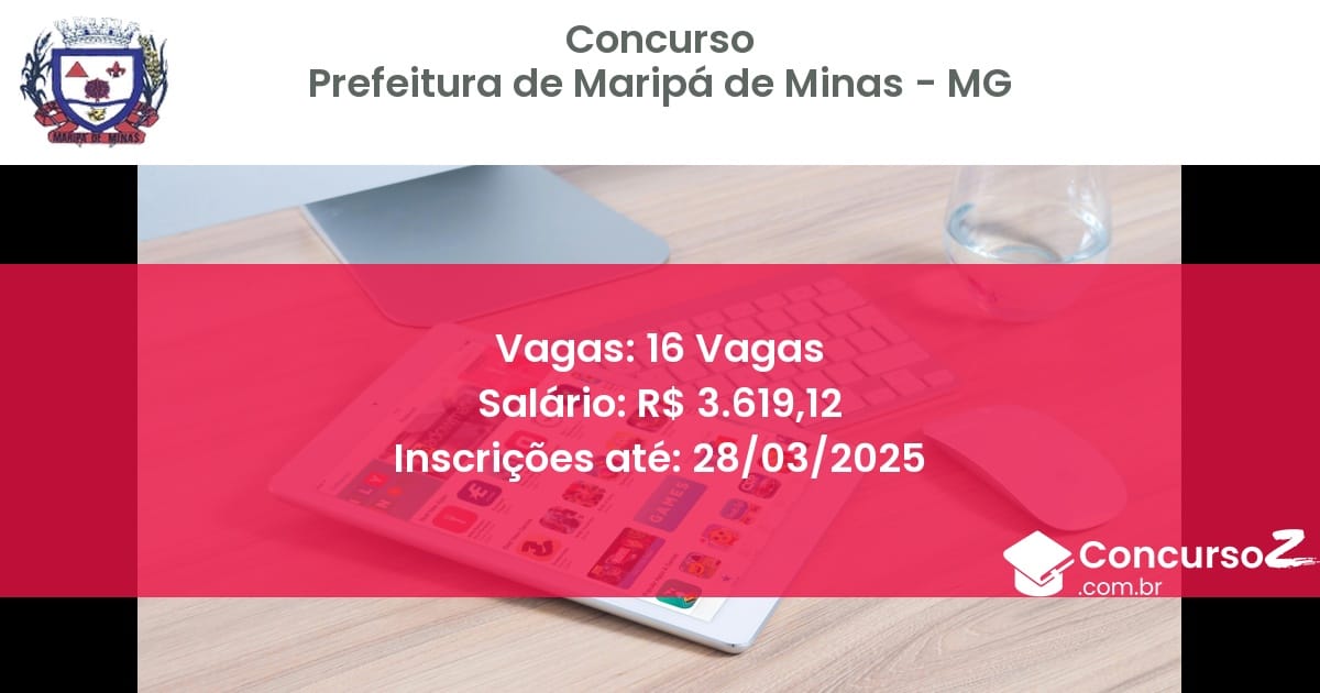 Concurso Público 128-prefeitura-de-maripa-de-minas-mg-16-vagas atualizado em March de 2025