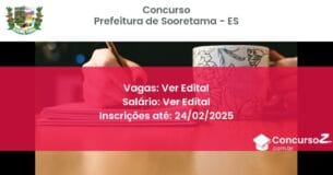 Concurso Público 1286 prefeitura de sooretama es ver edital junho 2025