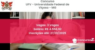Concurso Público 162 ufv universidade federal de vicosa mg 3 vagas julho 2025