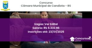 Concurso Público 200 camara municipal de candiota rs ver edital julho 2025