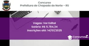 Concurso Público 208 prefeitura de chapada do norte rs ver edital junho 2025