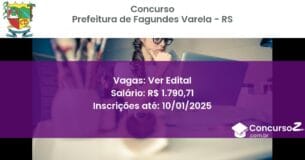 Concurso Público 211 prefeitura de fagundes varela rs ver edital junho 2025