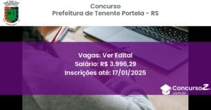 Concurso Público 223 prefeitura de tenente portela rs ver edital maio 2025