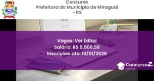 Concurso Público 228 prefeitura do municipio de miraguai rs ver edital junho 2025
