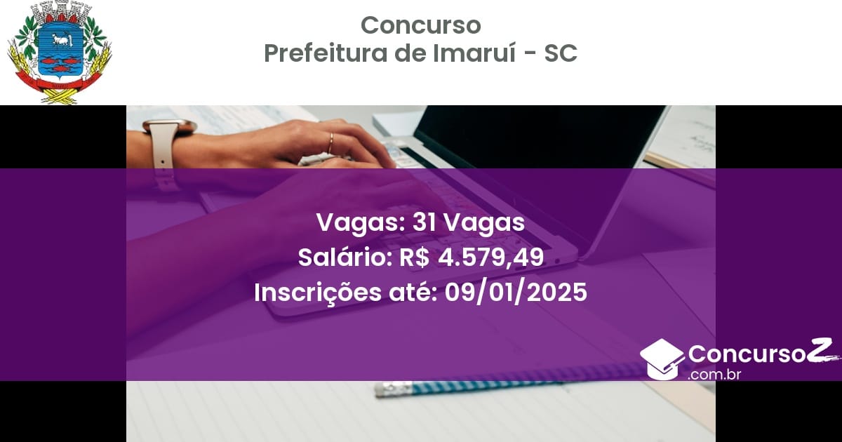 Concurso Público 248 prefeitura de imarui sc 31 vagas junho 2025