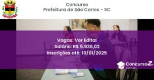 Concurso Público 266 prefeitura de sao carlos sc ver edital junho 2025