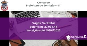 Concurso Público 273 prefeitura de sombrio sc ver edital julho 2025