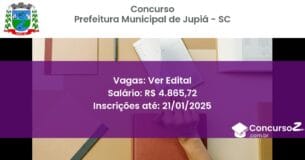 Concurso Público 277 prefeitura municipal de jupia sc ver edital junho 2025