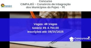 Concurso Público 390 cimpajeu consorcio de integracao dos municipios do pajeu pe 48 vagas julho 2025