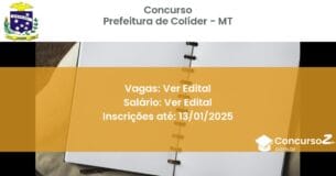Concurso Público 507 prefeitura de colider mt ver edital junho 2025