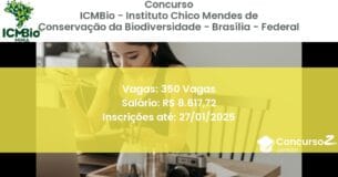 Concurso Público 531 icmbio instituto chico mendes de conservacao da biodiversidade brasilia federal 350 vagas junho 2025