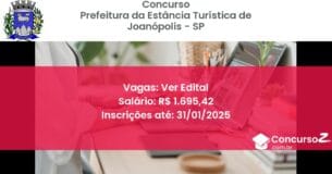 Concurso Público 563 prefeitura da estancia turistica de joanopolis sp ver edital junho 2025