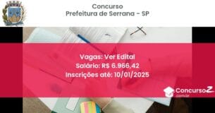 Concurso Público 60 prefeitura de serrana sp ver edital junho 2025