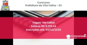 Concurso Público 642 prefeitura de vila velha es ver edital julho 2025
