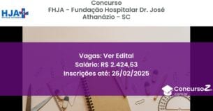 Concurso Público 699 fhja fundacao hospitalar dr jose athanazio sc ver edital junho 2025