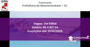 Concurso Público 721 prefeitura de massaranduba sc ver edital junho 2025