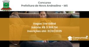Concurso Público 772 prefeitura de nova andradina ms ver edital julho 2025