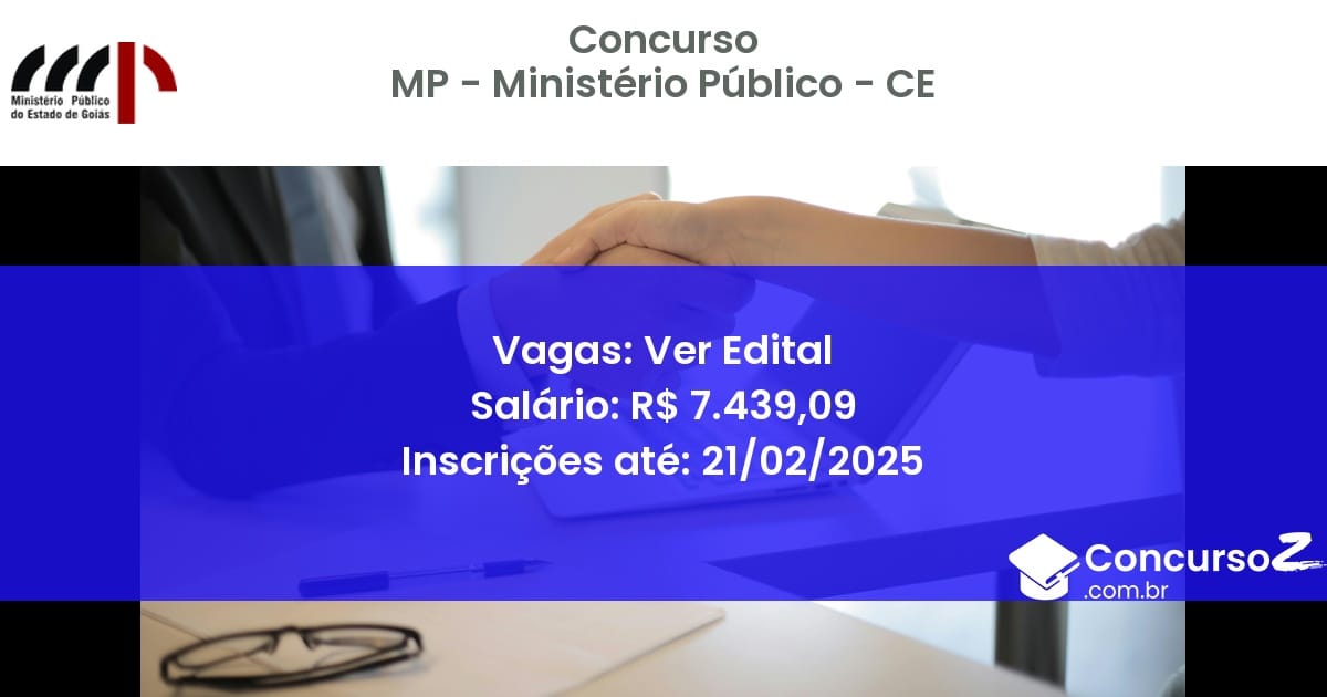 Concurso Público 810 mp ministerio publico ce ver edital junho 2025