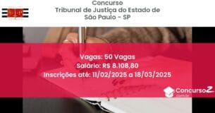 Concurso Público 879 tribunal de justica do estado de sao paulo sp 50 vagas maio 2025