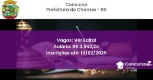Concurso Público 940 prefeitura de charrua rs ver edital junho 2025