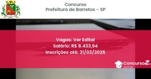 Concurso Público 1450-prefeitura-de-barretos-sp-ver-edital atualizado em March de 2025
