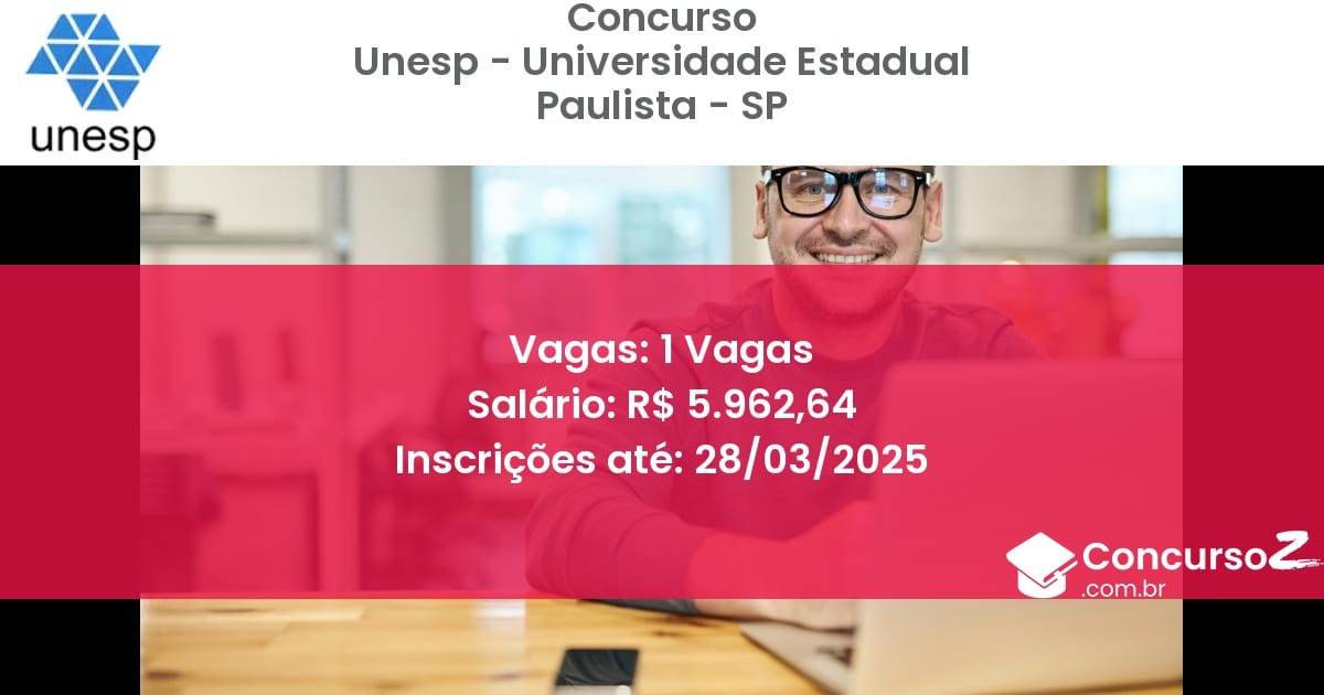 Concurso Público 1473-unesp-universidade-estadual-paulista-sp-1-vagas atualizado em March de 2025