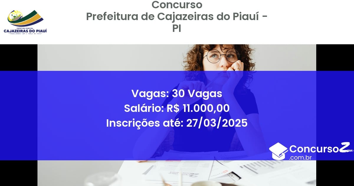 Concurso Público 1686-prefeitura-de-cajazeiras-do-piaui-pi-30-vagas atualizado em March de 2025