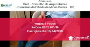 Concurso Público 1718-cau-conselho-de-arquitetura-e-urbanismo-do-estado-de-minas-gerais-mg-9-vagas atualizado em March de 8211