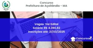 Concurso Público 1824 prefeitura de acailandia ma ver edital junho 2025
