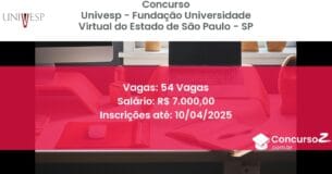 Concurso Público 1840-univesp-fundacao-universidade-virtual-do-estado-de-sao-paulo-sp-54-vagas atualizado em March de 2025
