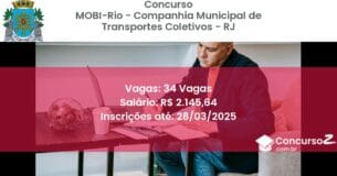 Concurso Público 1879-mobi-rio-companhia-municipal-de-transportes-coletivos-rj-34-vagas atualizado em March de 2025