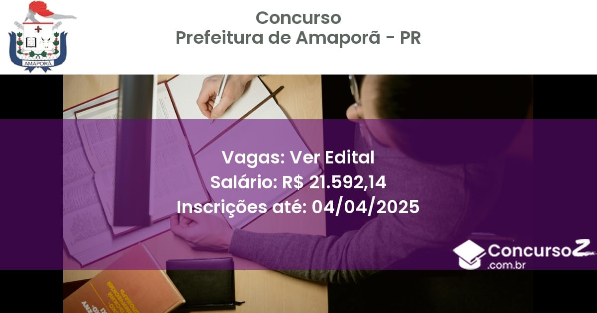 Concurso Público 1919-prefeitura-de-amapora-pr-ver-edital atualizado em March de 2025