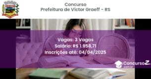Concurso Público 1953-prefeitura-de-victor-graeff-rs-3-vagas atualizado em March de 2025