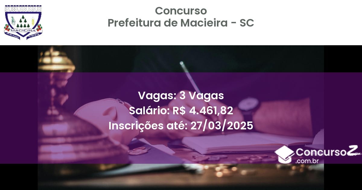 Concurso Público 1963-prefeitura-de-macieira-sc-3-vagas atualizado em March de 2025