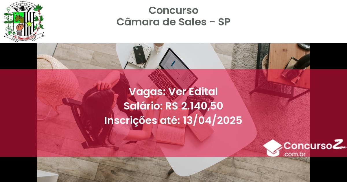 Concurso Público 2097 camara de sales sp ver edital setembro 2025