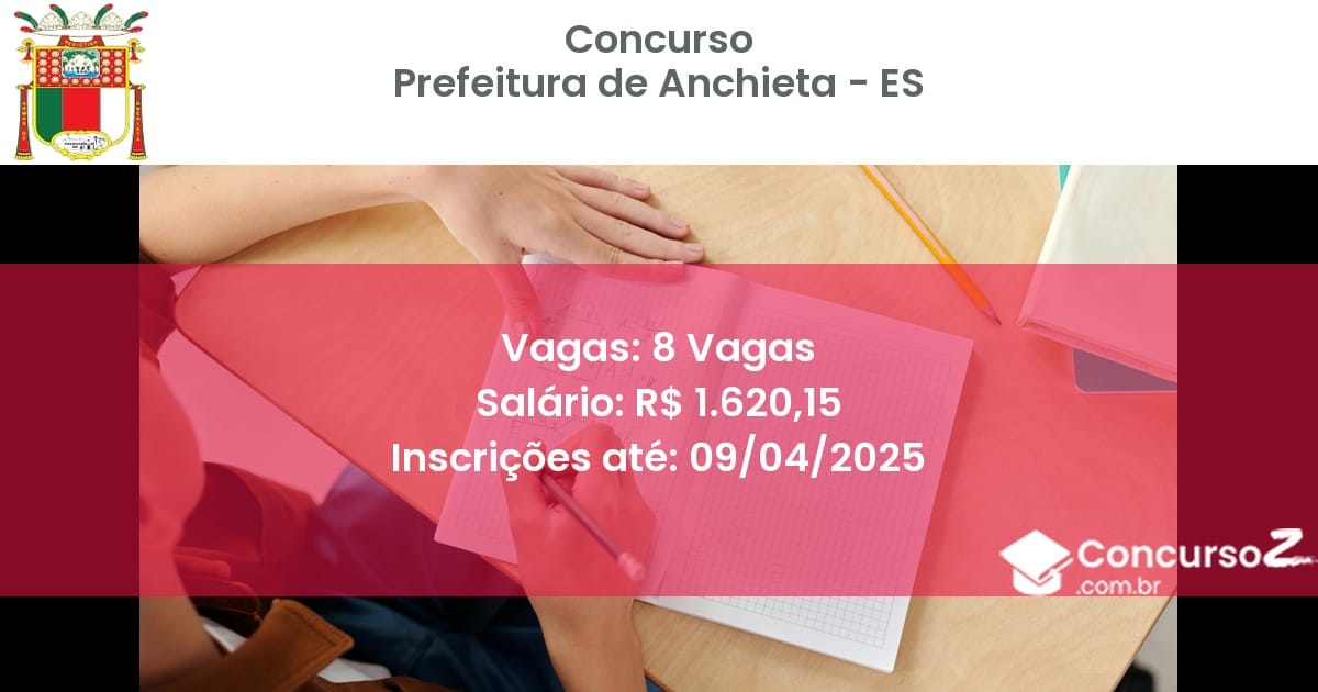 Concurso Público 2167 prefeitura de anchieta es 8 vagas setembro 2025