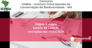 Concurso Público 2274 icmbio instituto chico mendes de conservacao da biodiversidade mg 2 vagas junho 2025