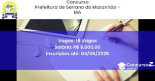 Concurso Público 2389 prefeitura de serrano do maranhao ma 18 vagas junho 2025