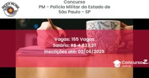 Concurso Público 2657 pm policia militar do estado de sao paulo sp 165 vagas julho 2025