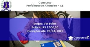 Concurso Público 2721 prefeitura de altaneira ce ver edital junho 2025