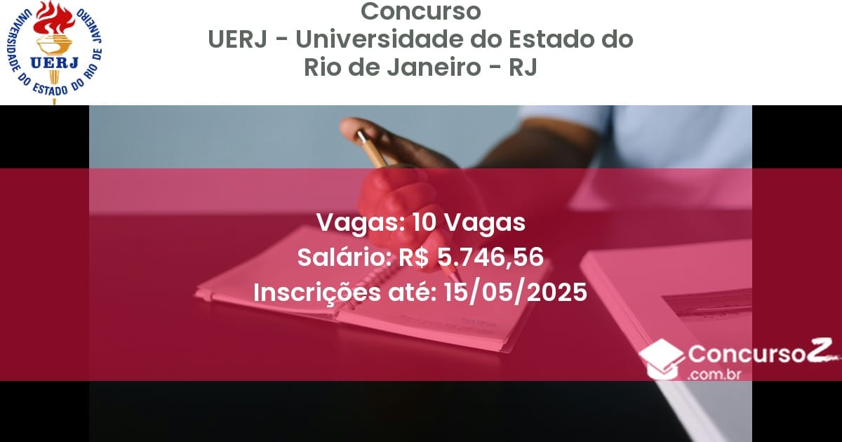 Concurso Público 2745 uerj universidade do estado do rio de janeiro rj 10 vagas julho 2025