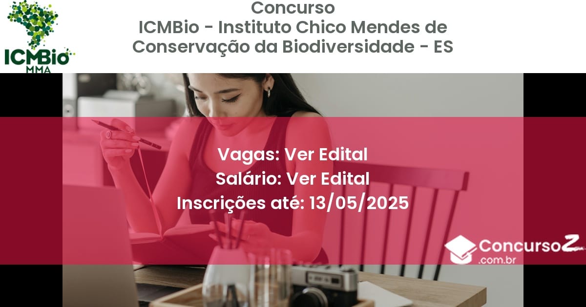 Concurso Público 2824 icmbio instituto chico mendes de conservacao da biodiversidade es ver edital julho 2025