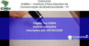 Concurso Público 2855 icmbio instituto chico mendes de conservacao da biodiversidade pi ver edital junho 2025