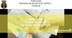 Concurso Público 3098 marinha do brasil cp qtpa federal 10 vagas outubro 2025