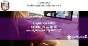 Concurso Público 3148 prefeitura de caicara rs ver edital julho 2025