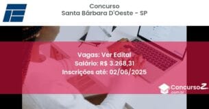 Concurso Público 3249 santa barbara doeste sp ver edital setembro 2025