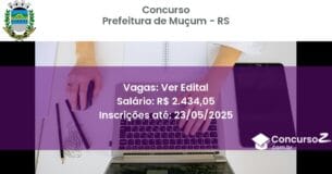 Concurso Público 3299 prefeitura de mucum rs ver edital junho 2025