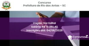 Concurso Público 3329 prefeitura de rio das antas sc ver edital julho 2025
